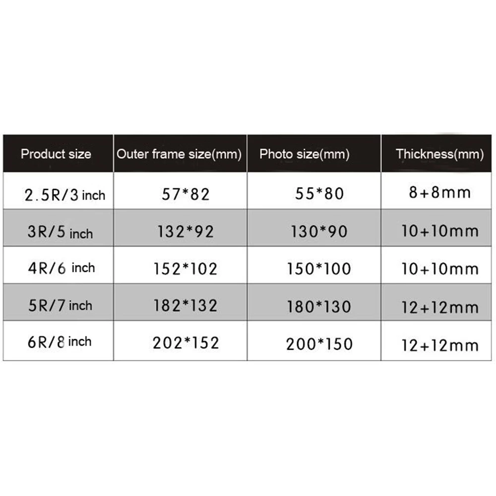 Round Corner Black Plexilgass Lucite Photo Frame Block Magnetic Christmas Gifts Wedding Picture Display Desk Label Holder | Дом и сад