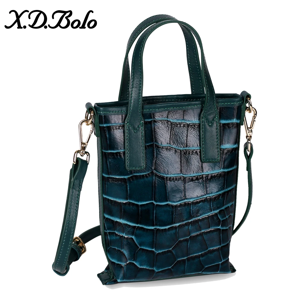 Модная маленькая сумка через плечо XDBOLO из натуральной кожи роскошный женский