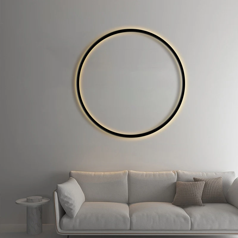 Ring Led Wall Light Nordic Minimalist Round Wall Lamp for Living Room Bedroom Home Decor Lighting Fixture