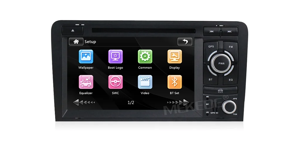 MEKEDE HD емкостный экран два Din 7 дюймов Автомобильный dvd-плеер для Audi/A3/S3 2002-2011 Canbus радио gps Bluetooth 1080P навигация