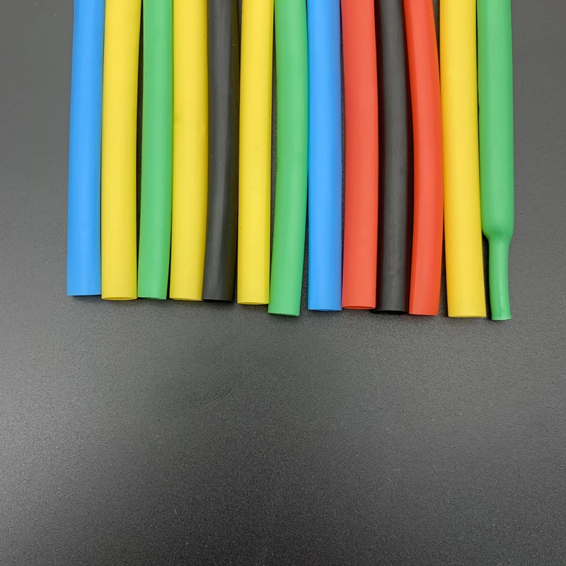 Термоусадочная трубка 7 мм 2:1 коэффициент усадки полиолефин изолированная