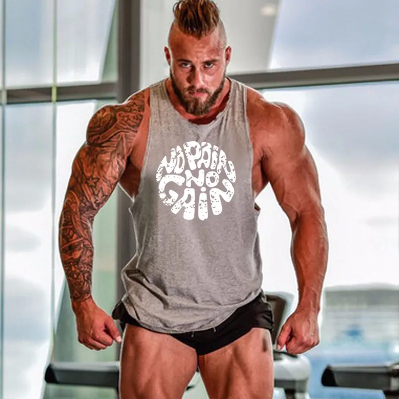 

2021 Summer New Letter Roller Skating No Fitness Muscle Weightlifting Running Sports Training Suit Hooded Vest Men Sleeveless