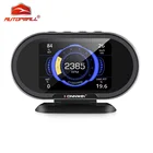 Бортовой компьютер KONNWEI KW206 OBD2, Автомобильный цифровой компьютер, дисплей OBD 2, сканер расхода топлива, датчик температуры воды