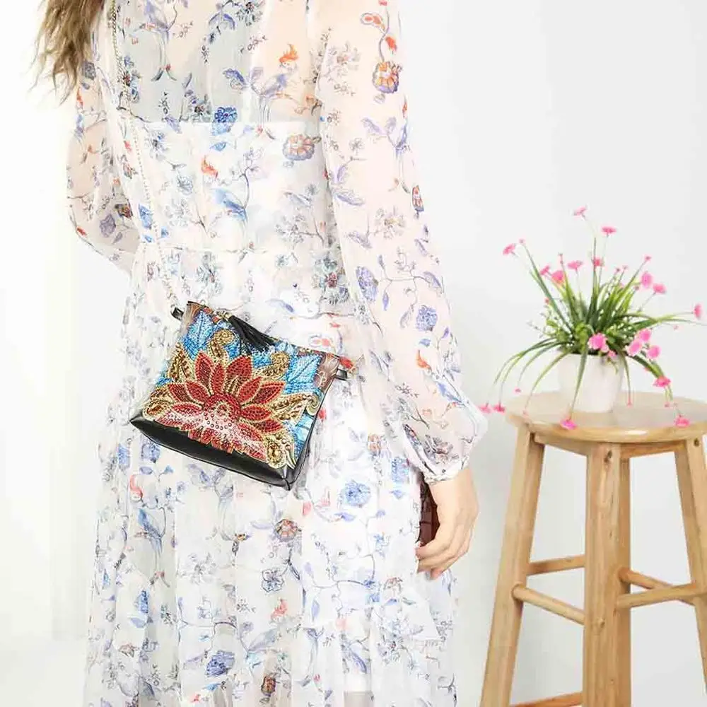 Женские сумки через плечо на цепочке сумка модная сделай сам алмазная вышивка