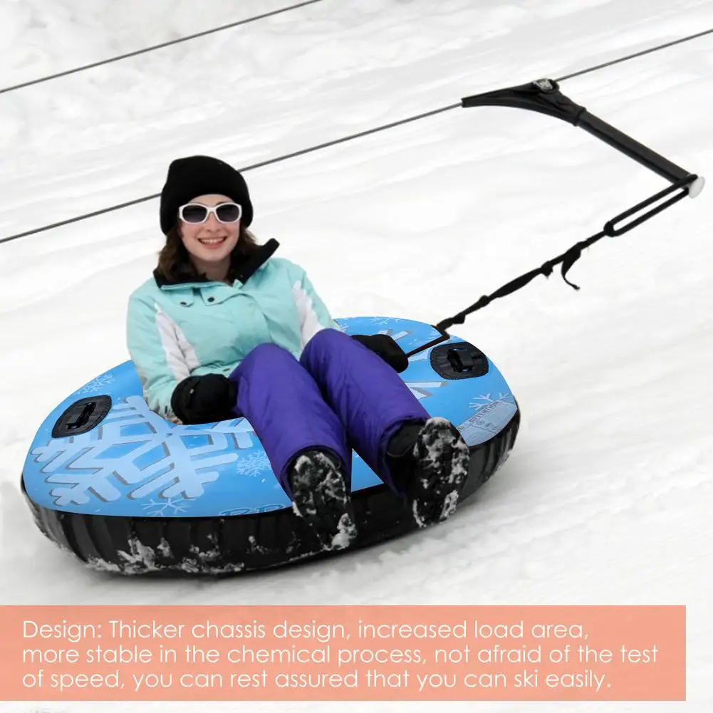 

Snow Tube Large Size 47 Inch Inflatable Snow Sled For Kids Adults