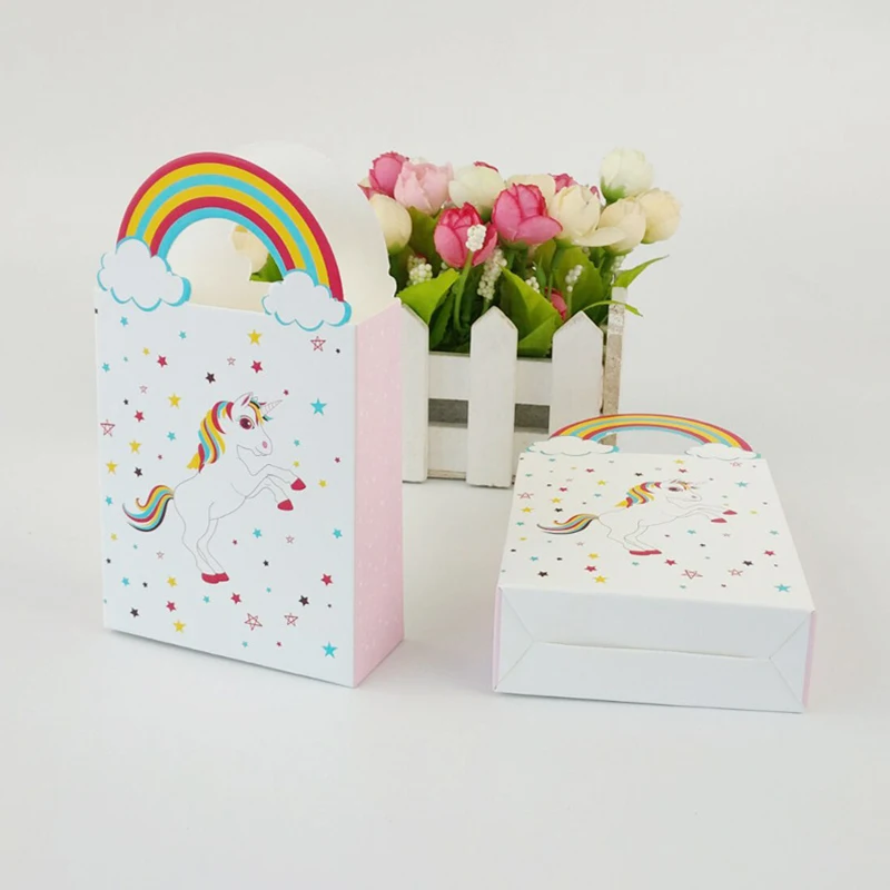 10 шт. Упаковка конфет в виде единорога Подарочная коробка для детского дня