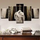 Картины на стену с изображением девы Марии и Иисуса, 5 шт.