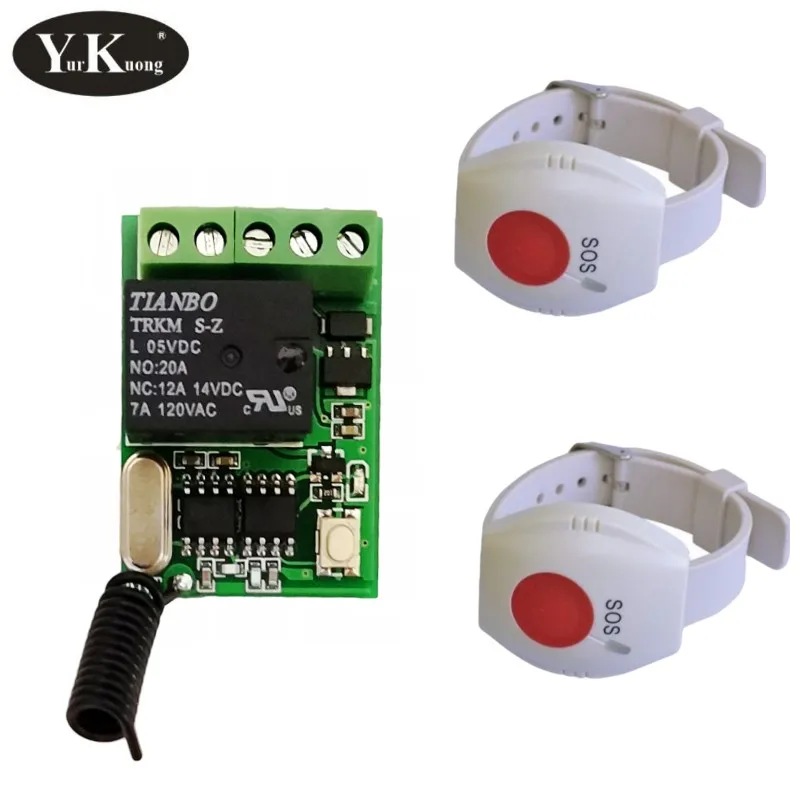 Наручные часы RF кнопка вызова дверной звонок дистанционный переключатель