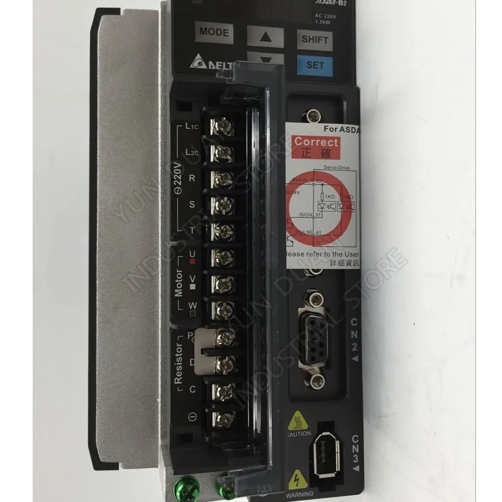 Delta 2KW 3000 об/мин AC Серводвигатель комплект с тормозом ECMA C21020SS + ASD B2 2023 B 3PH 220V 2000W 6.37NM