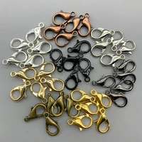 50pcslot stainless steel gold 7 colors lobster clasp hooks for necklace bracelet chain diy fashion jewelry findings supplies