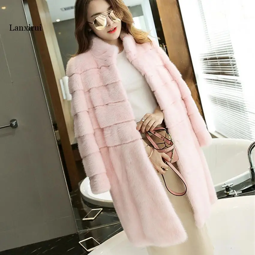 

Women Luxury Brand Fur Coat Winter Women Long Faux Fur Coats Furry lady Fake Fur Coat Jacket High Quality abrigo pelo mujer