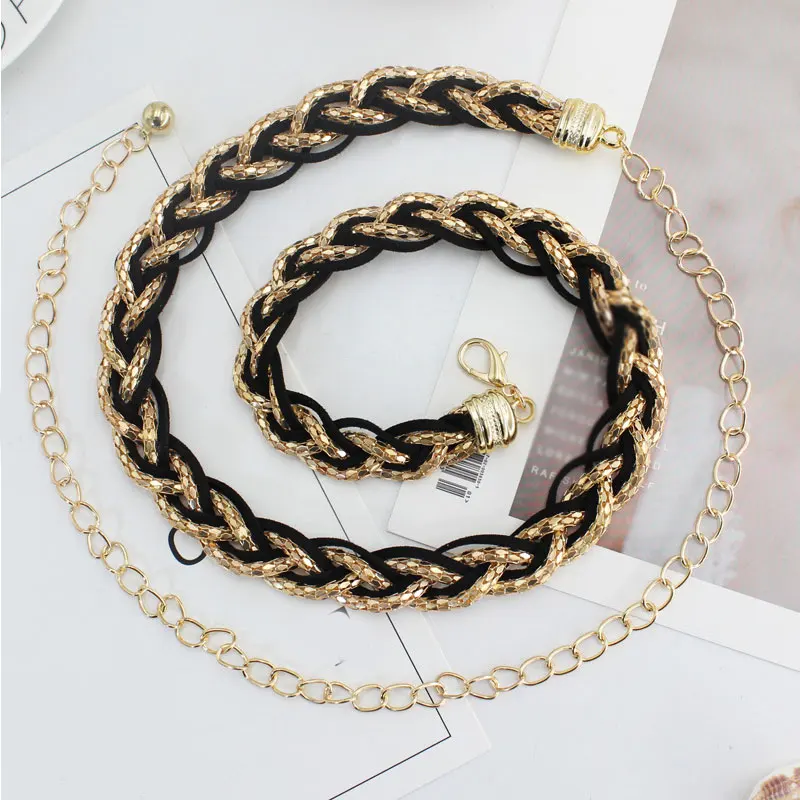 

2020 New Elegant Women Pearl Waist Belt Beaded Chain Belt Wild Thin Waistband Women Dress Decoration Belts Bohemian Slim Belt