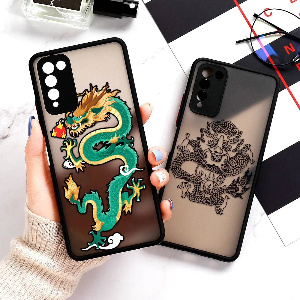 

Realme 8 Pro Case For Realme8 Pro 8i C21 C11 C12 C25 C20 V13 C15 Case For OPPO A95 A94 A93 A91 Dragon Pattern Cases Black Covers
