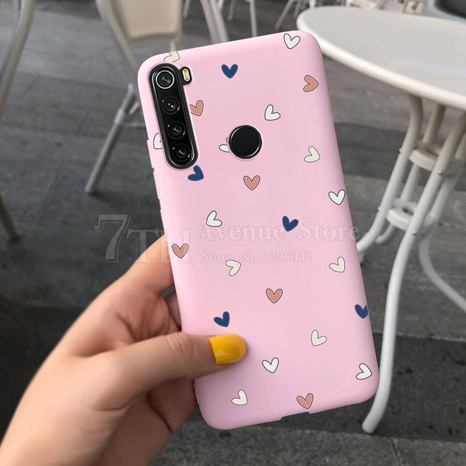 Милый чехол с мультяшным котом для Xiaomi Redmi Note 8 T силиконовая задняя крышка ярких