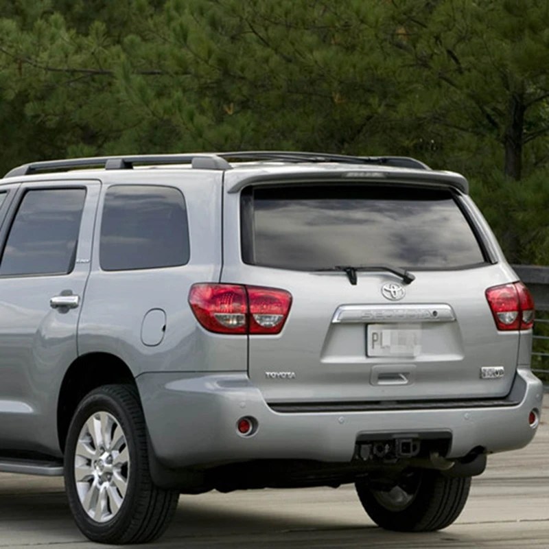 Спойлер 2008-2015 из АБС-пластика для Toyota Sequoia Неокрашенный задний спойлер на крыло