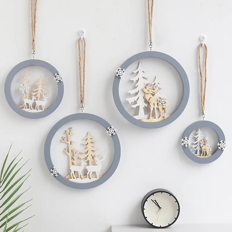 

Christmas Wooden Pendant Christmas Decorations for Home 2021 New Year 2022 Xmas Decor Christmas Tree Christmas Ornaments Navidad