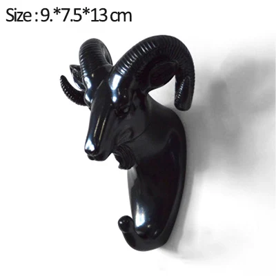Black-antelope Домашний крючок, декоративный крючок, золотые крючки в виде животных, держатель для ключей, настенный домашний настенный крючок, многофункциональный подвесной крючок, держатель, настенный крючок - Цвет: Black-antelope