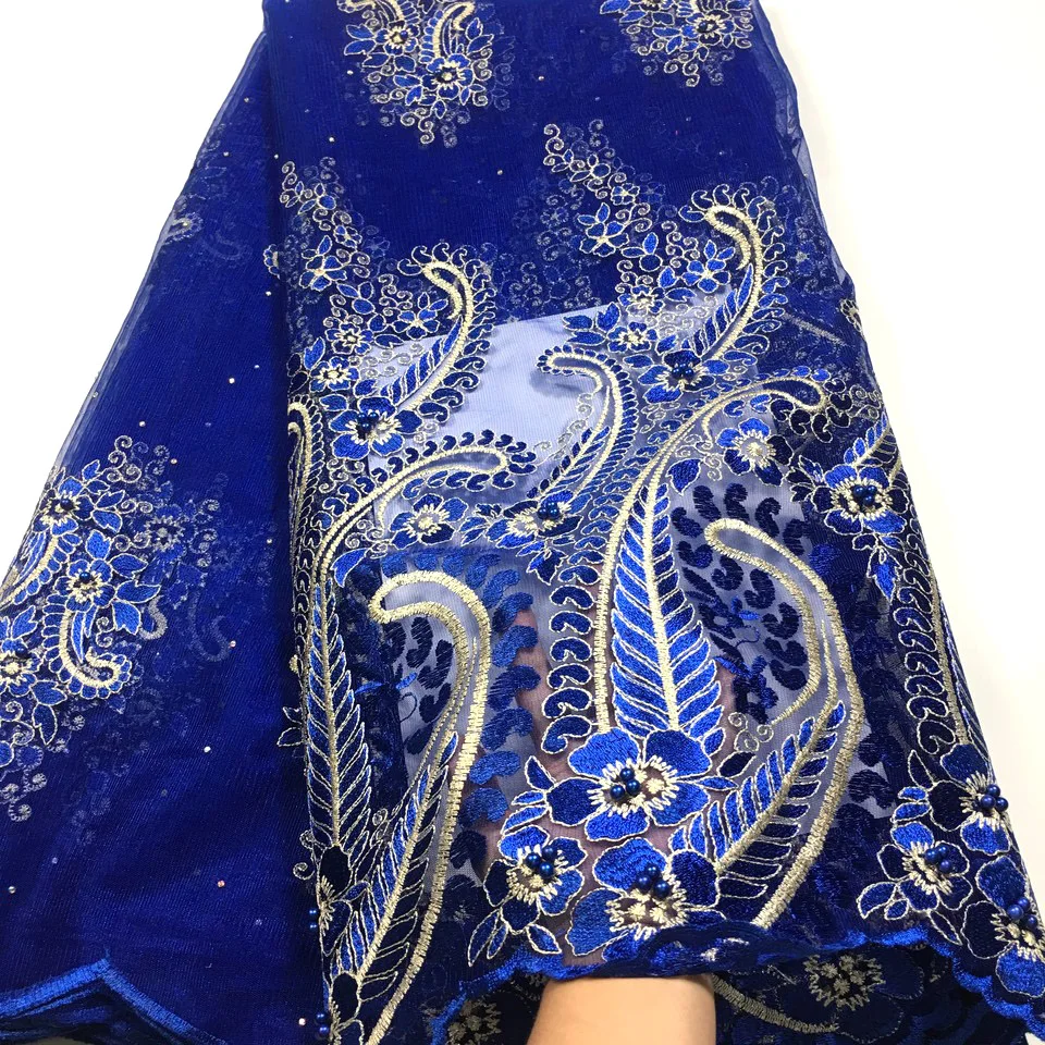 2021 африканская кружевная Высокая качественная французская ткань украшенные