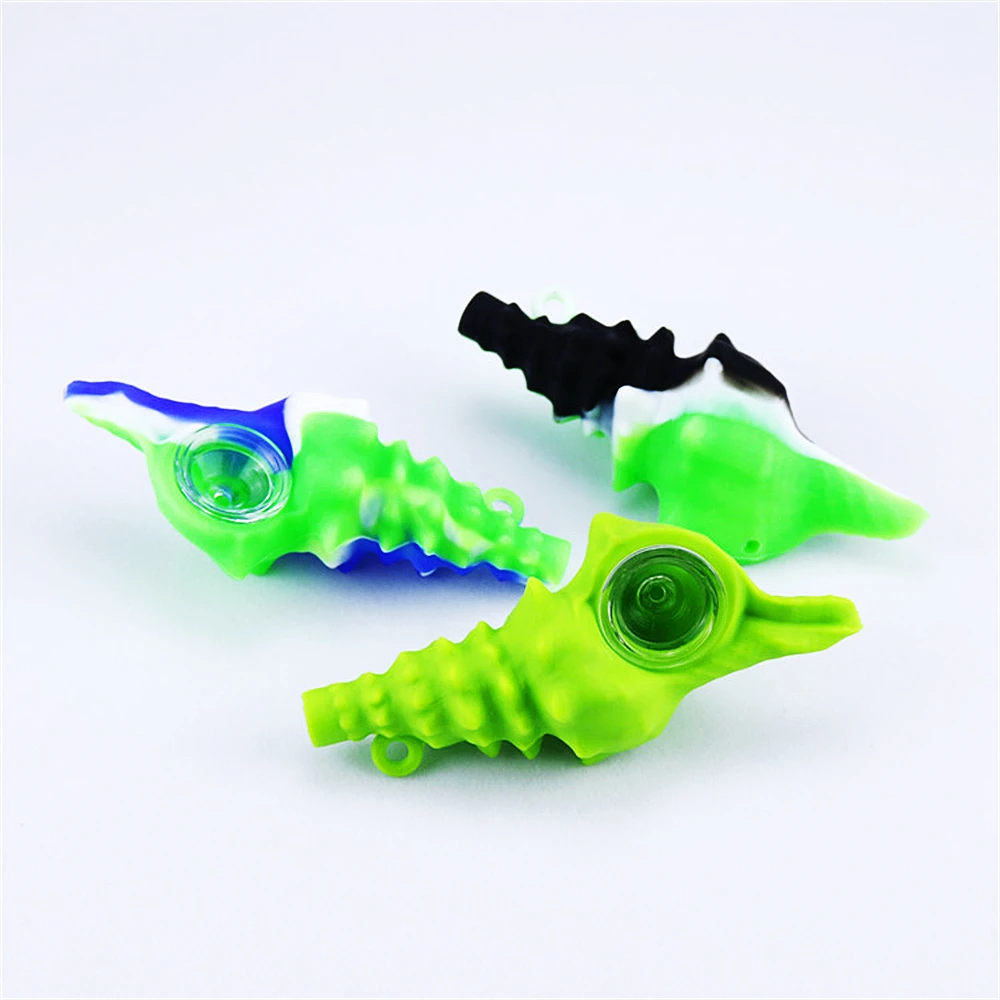 

Conch Shell Smoking Silicone PipesTobacco Glass Bowl