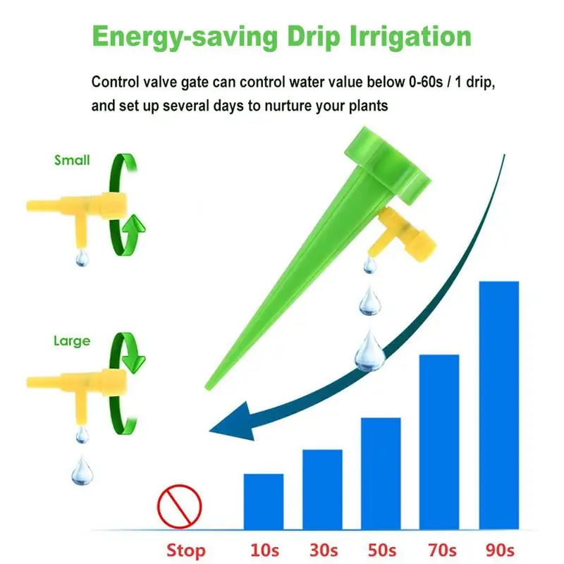 1/6/12PCS Self-Contained Auto Drip Irrigation Watering System Automatic Spike For Plants Flower Indoor Household | Дом и сад