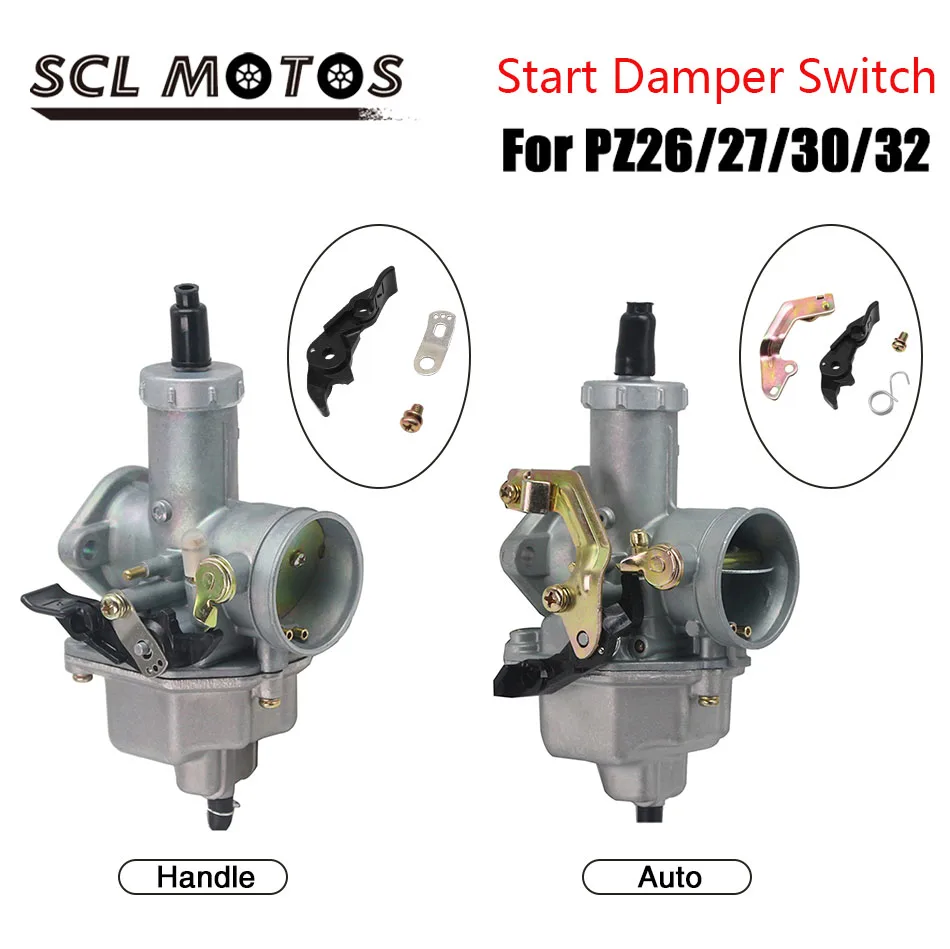 

SCL MOTO For Keihi Carburetor PZ26/27/30/32 Carburetor Start Damper Switch Manual/Automatic For Keih Carb PZ30 Starter Valve Set