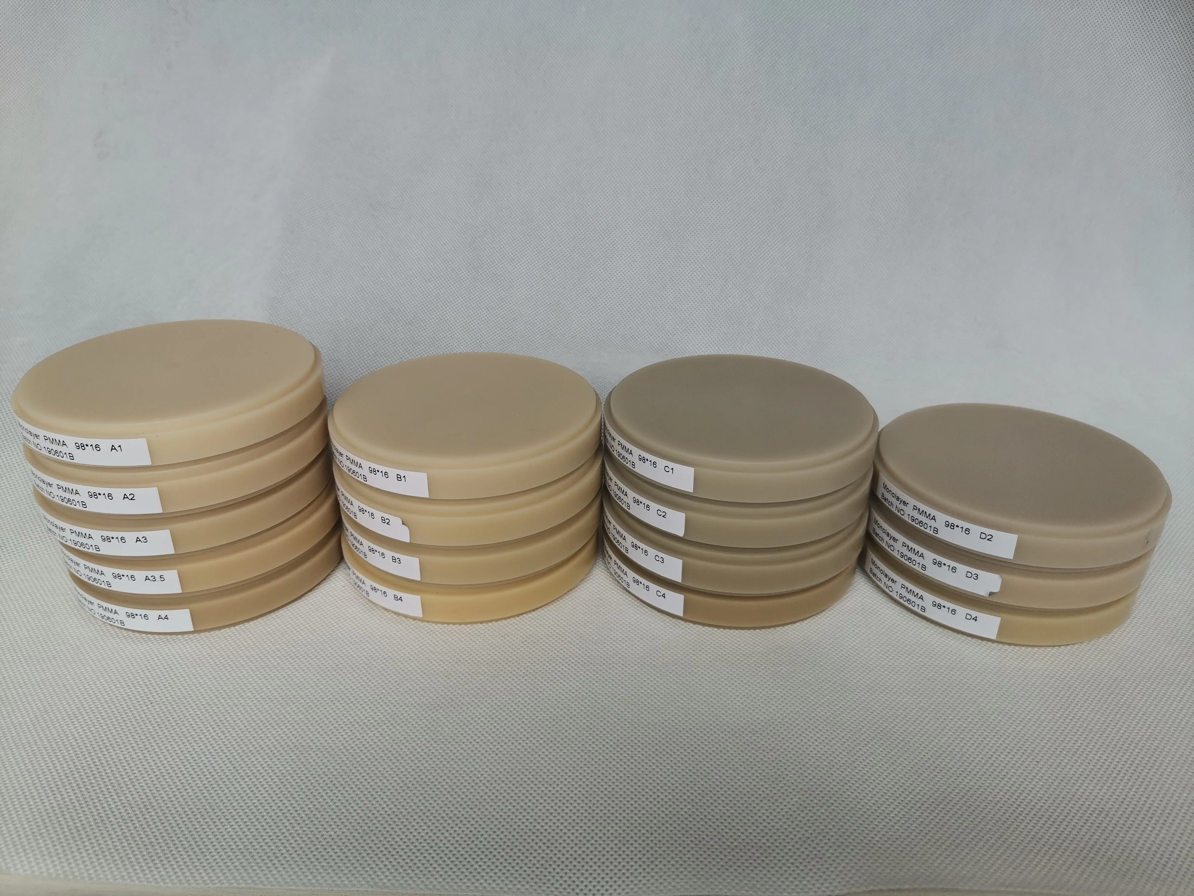 Vsmile CADCAM однослойный блок PMMA Vita 16 оттенков прозрачный розовый отбеливатель цвета