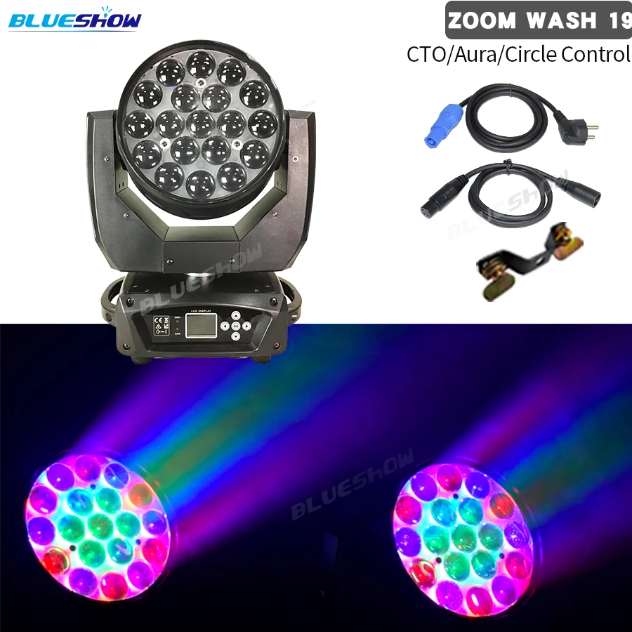 Сценический прожектор Dmx512 светодиодный 19 CTO AURA 3 19x15 Вт | Лампы и освещение