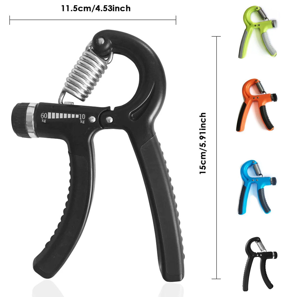 

5pcs/set Adjustable Hand Grip Trainer Spring Finger Strength Expander Forearm Power Exerciser Arm Wrist Muscle Traning