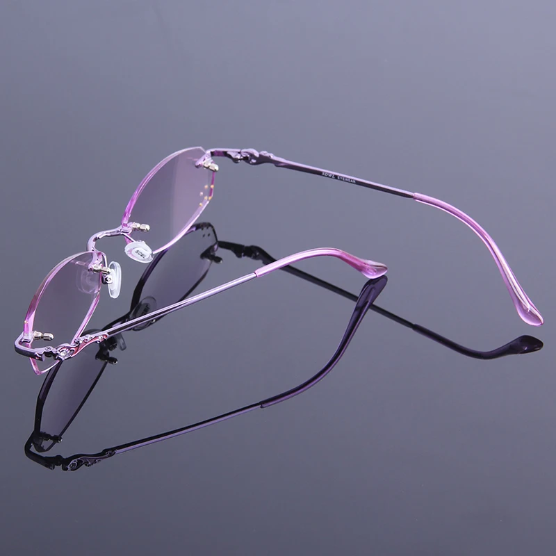Очки для чтения женские Модные оптические аксессуары без оправы работы за