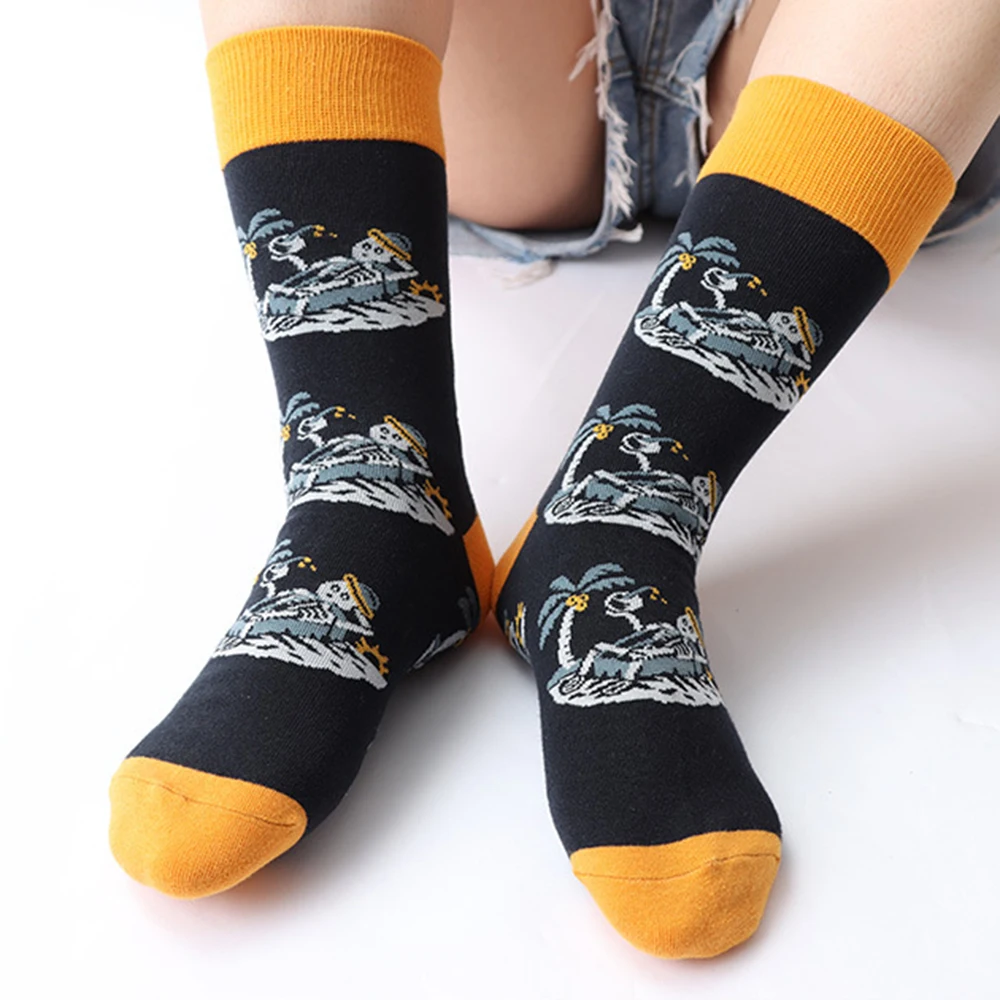 

Multiple Selections Patterns Color Matching Socks Men Women Couple Breathable Weat-absorbent Basketball Sports Hip Hop