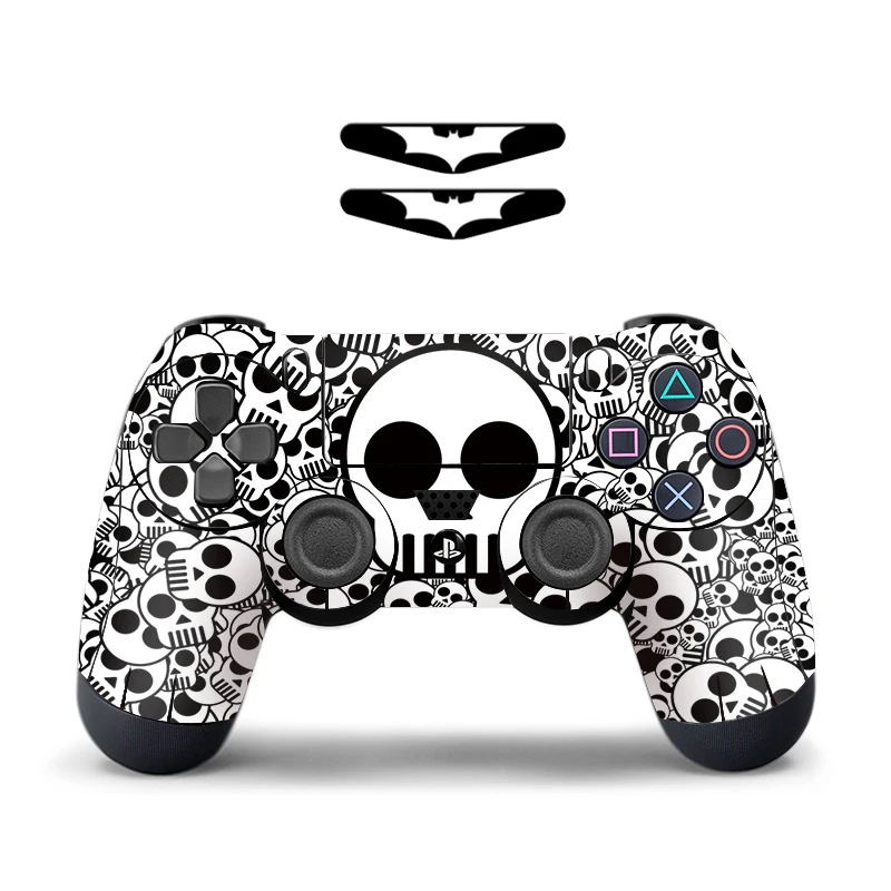 Виниловый чехол с синим черепом для контроллера PS4 защитная наклейка камуфляж