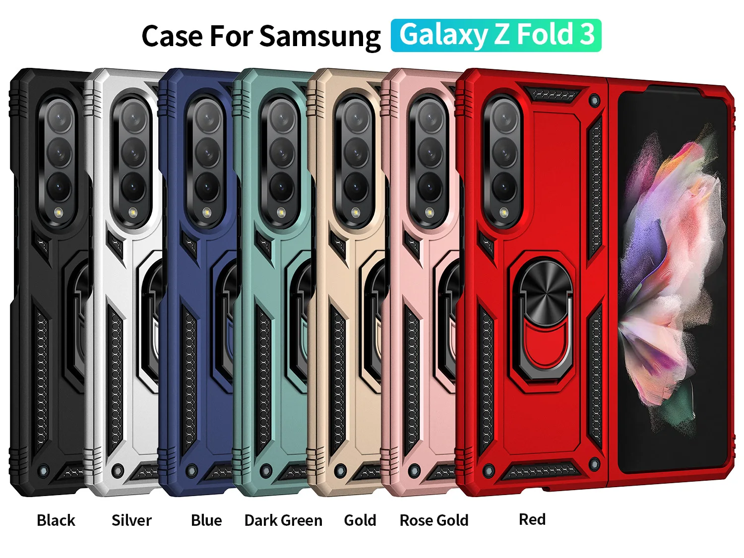 

Finger Ring Bracket For Samsung Galaxy Z Fold 3 Case F9260 Case after 9.30 ship X 30 PCS