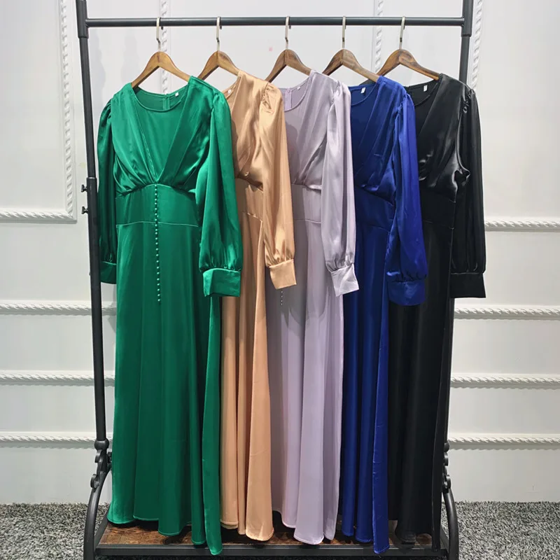 

Abaya Dubai Turkey Muslim Long Dress Women Caftan Marocain Jellaba Eid Mubarak Robe Kaftan Islam Clothing Balck Abaya Kimono