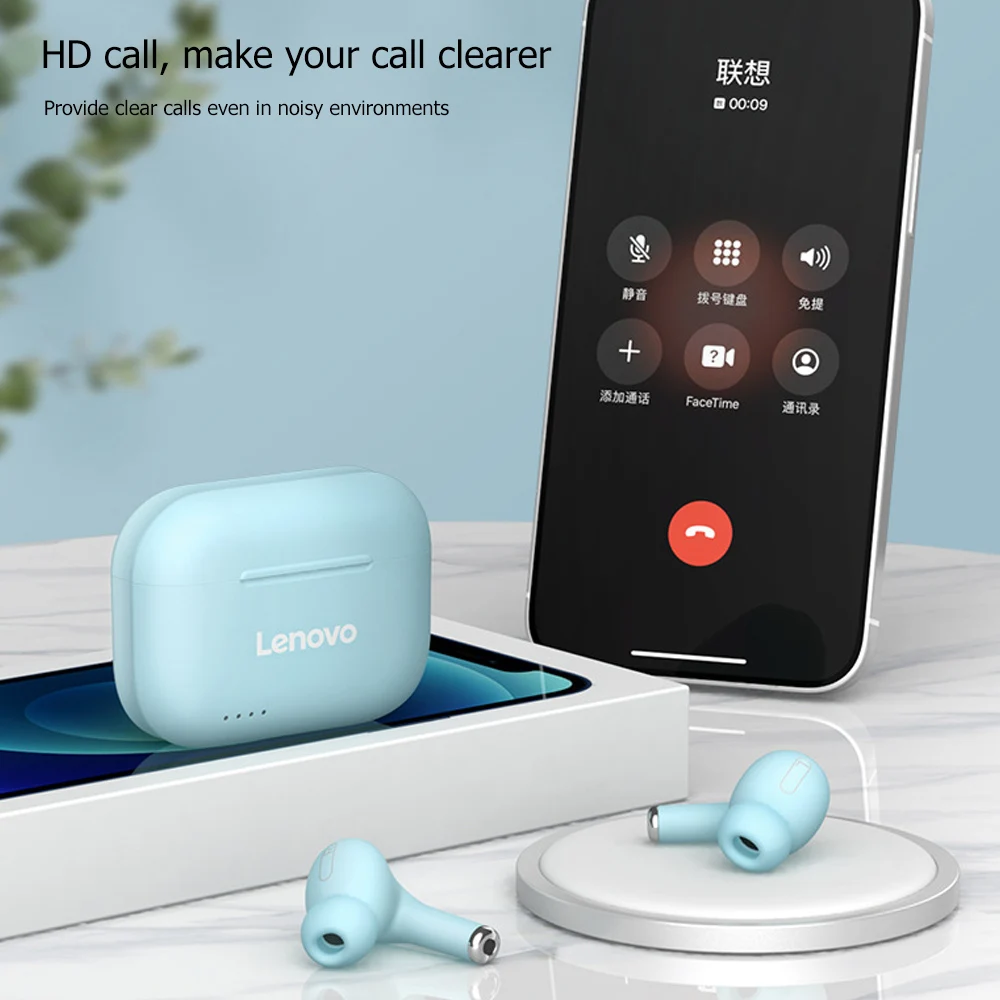 

Lenovo LP1S Wireless Bluetooth Earphones Waterproof TWS Music Stereo Earbuds Sports Headset For Android IOS Smartphone