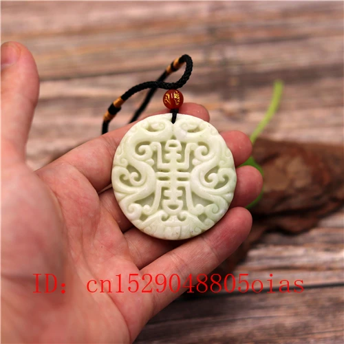 Натуральный белый китайский нефрит Дракон &quotлетучая мышь&quot ожерелье ювелирных