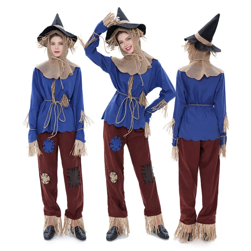 Хэллоуин новое шоу на сцене выполняет взрослые пары пугало Костюмы для косплея |