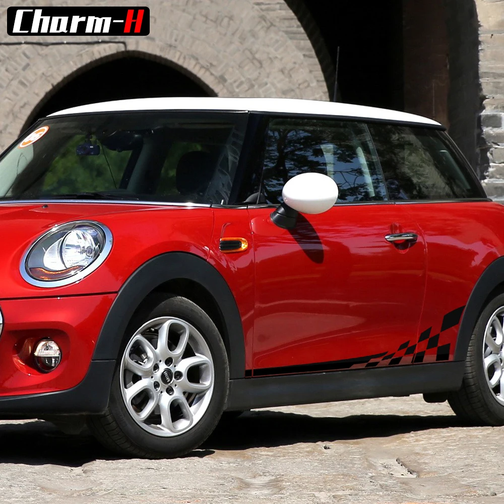 2 шт. Cay Стайлинг боковая наклейка для Mini Cooper F56 2014 в подарок крышка Hardtop боковые