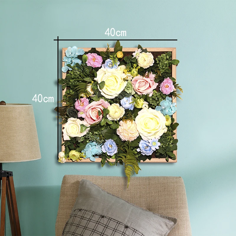 Имитация 3D растений Настенная Наклейка в стиле страны подвесная фоторамка для