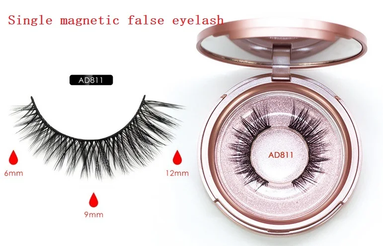AD811 eyelash Магнитные ресницы, магнитные жидкие подводки для глаз и магнитные накладные ресницы и пинцет, набор магнитных подводок для глаз и длинных накладных ресниц - Цвет: AD811 eyelash