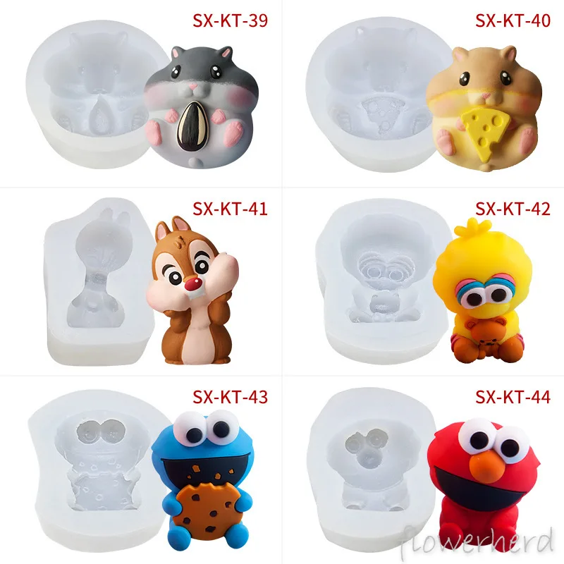 Мультяшные силиконовые формы для ароматерапии форма мыла ручной работы свечей