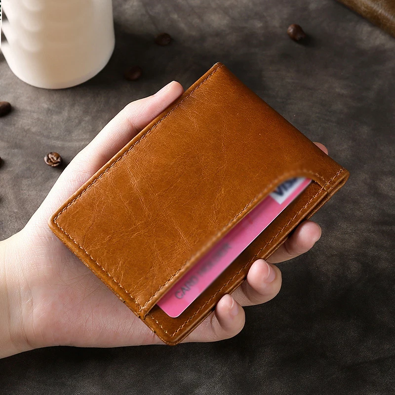 Ультратонкий держатель водительских прав из натуральной воловьей кожи чехлы для