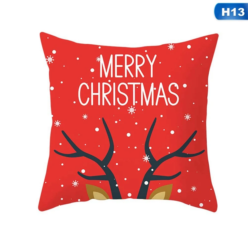 

2020 Christmas Decorative Throw Pillow Covers For Car Home Sofa Pillow Cushion Case Cotton Linen Pillow Pillowcase 45*45cm
