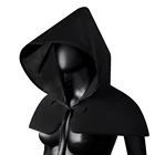 Унисекс, костюмы на Хэллоуин, средневековая маска, шляпа, косплей, Ренессанс, плащ с капюшоном, убийца, черный готический вампир, аксессуары