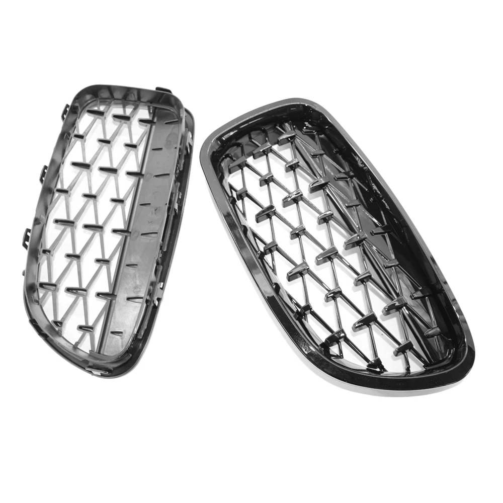 2 шт. Автомобильная Передняя ножная решетка Алмазная для BMW 5 серии F10 F11 F18 2010 2016 520i