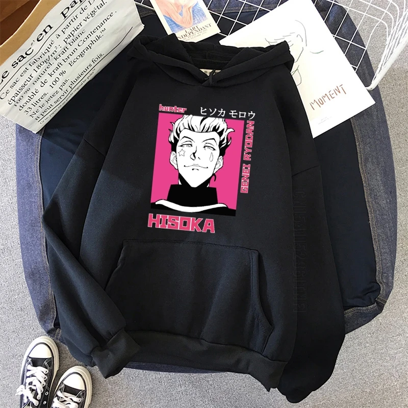 

Hisoka Morow - Hunter X Hunter Anime Hoodies Pullover Printing Student Sport Hoodies White Black Daily Casual Hoodies For Men