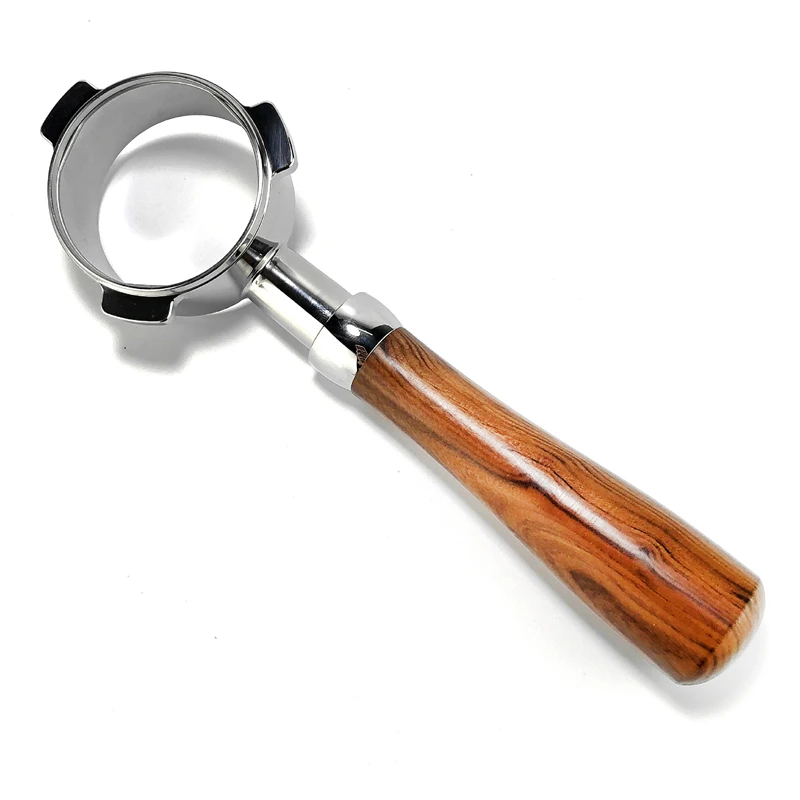 

Coffee Machine Handle 54mm For Breville Semi-Automatic Bottomless Wooden Handle Professional Espresso Coffee Machine Tool