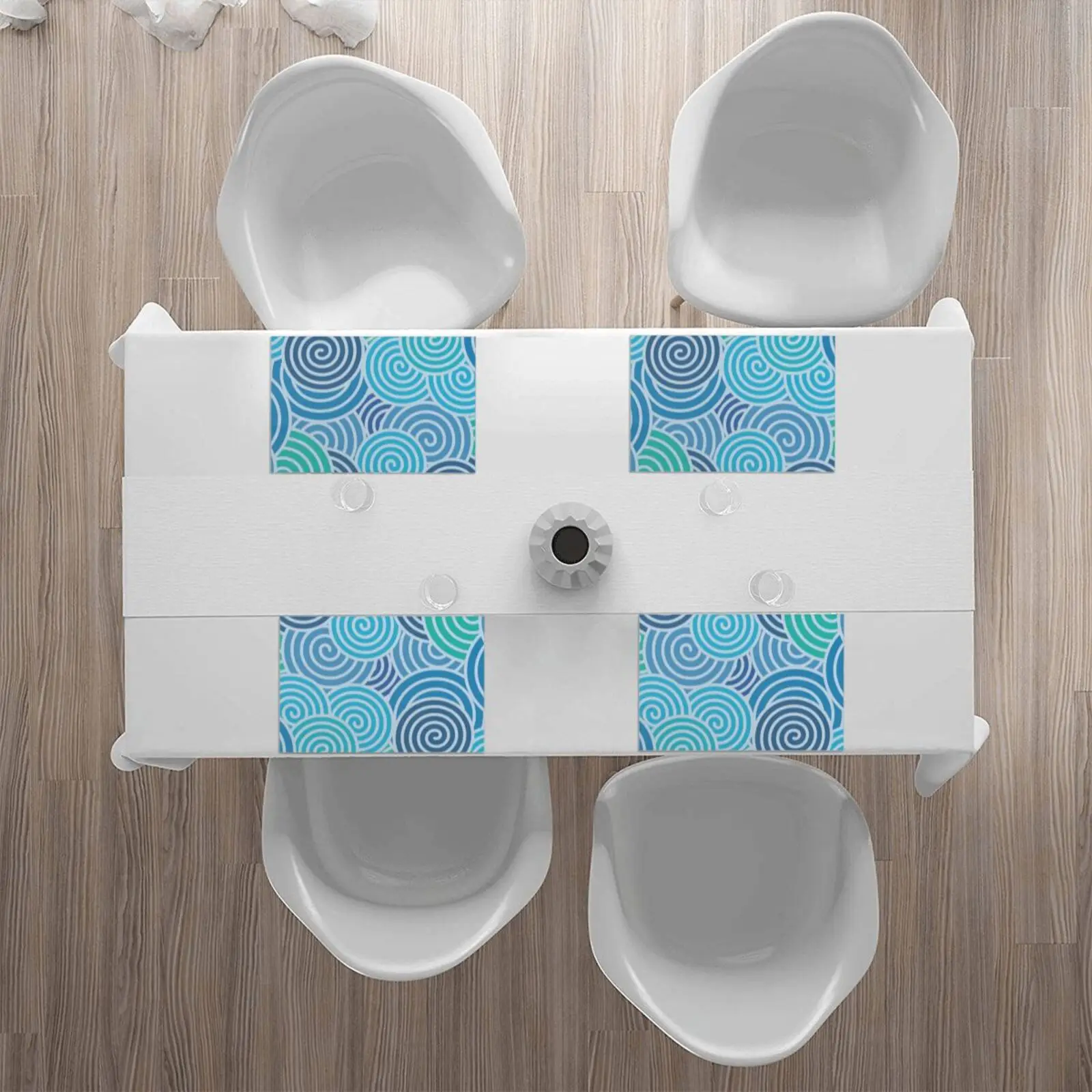 Настраиваемые подставки из четырех предметов для столовой декоративный коврик