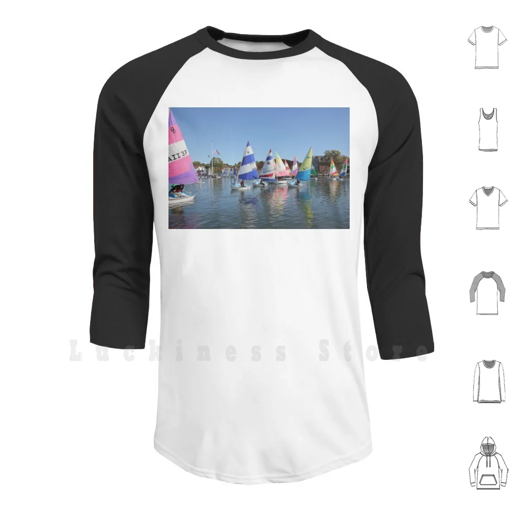 

Sailing School Hoodie Long Sleeve Boats Boat Sailboat Sailboats Sail Sailing Sailing School School Water River Color