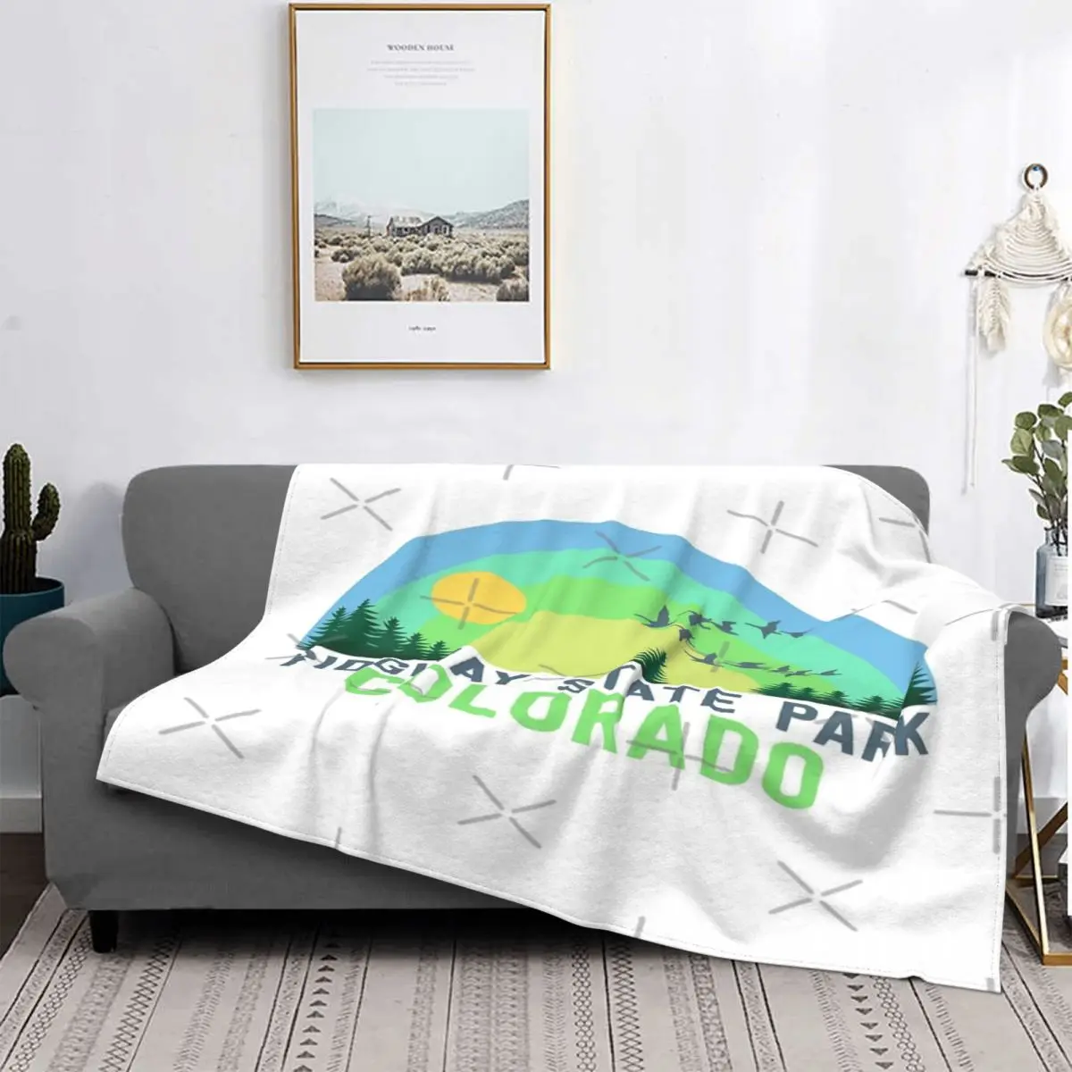 

Ridgway-Manta de tela escocesa para cama, colcha de playa Kawaii, colcha de verano, Parque del Estado de Colorado, 5 unidades