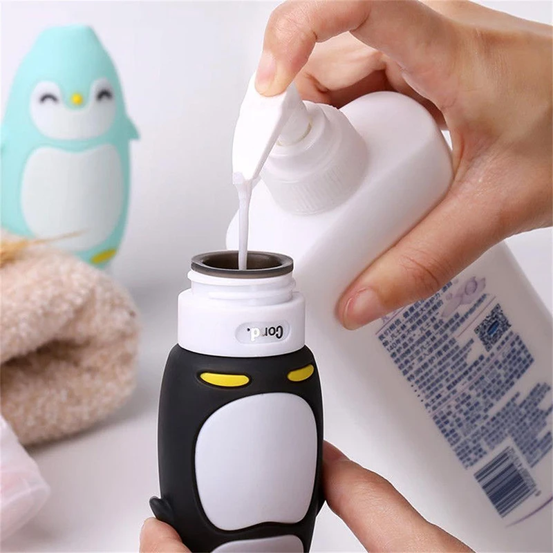 

Silicone Travel Bottles Set Travel Bottles Food-grade Container Spray Cosmetics Bottles Cream Jars Cosmetic Toiletry Containers
